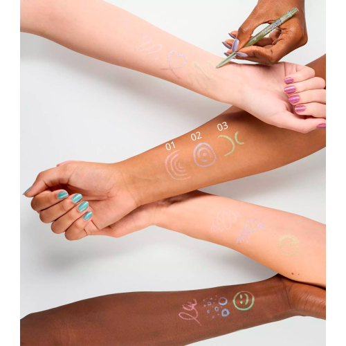 essence - Lápis de olhos duocromático Meta Glow - 03: Galactic Chrome