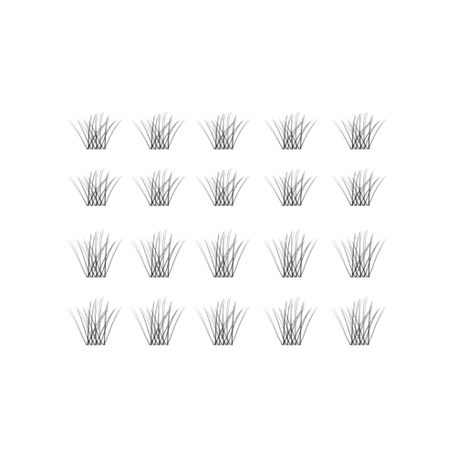 essence - Cílios Postiços Individuais What the Fake! - 06: Natural Cluster Black