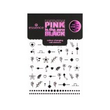 essence - *PINK is the new BLACK* - Adesivos de unhas que mudam de cor - 01: What The...Pink?!