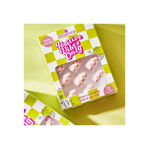 essence - *Positive Vibes Only* - Unhas postiças termorreativas Click & Go