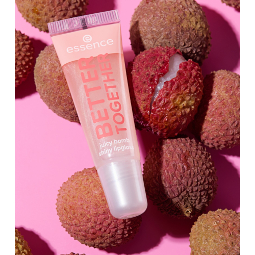 essence - *Say it with Juicy* - Brilho Labial Juicy Bomb Better Together - 01: Lovely Litchi