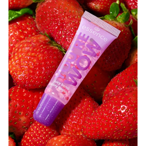essence - *Say it with Juicy* - Brilho Labial Juicy Bomb You're WOW - 04: Strawberry Splash