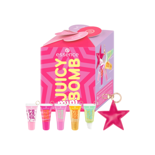 essence - Conjunto de brilhos labiais Mini Juicy Bomb - Holiday Happiness