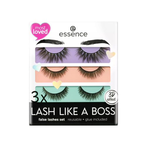 essence - Conjunto de cílios postiços 3 x Lash Like A Boss - 01: My most loved lashes