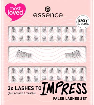 Essence - Set de cílios postiços 3x Lashes to Impress - 01: Hey Pretty Lashes!