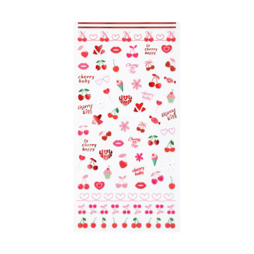 essence - *So Cherry Happy* - Adesivos de unha With Extra Cherries, Please!