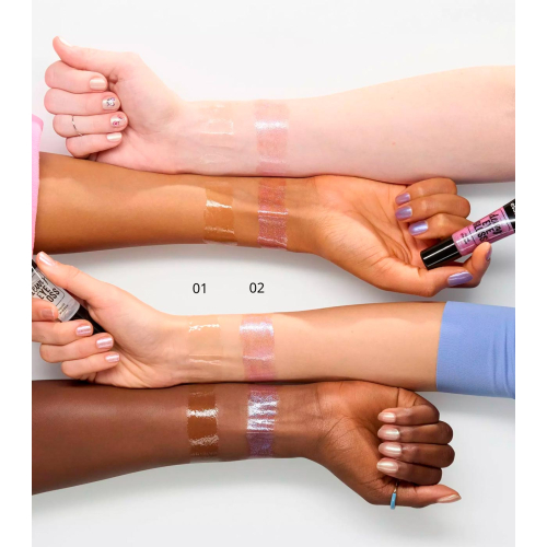 essence - Sombra Líquida Dewy Eye Gloss - 01: Crystal Clear