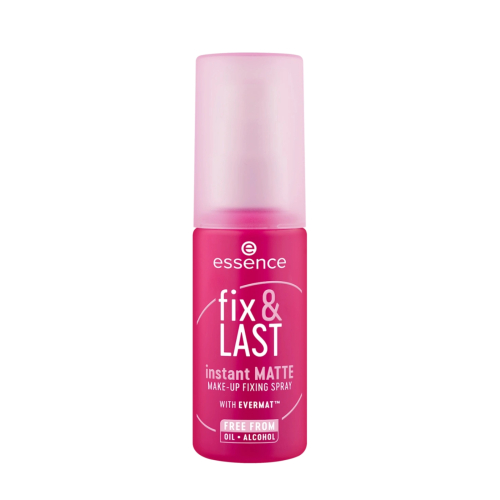 essence - Spray de fixação de maquiagem Fix & Last Instant Matte