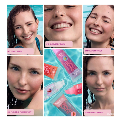 essence - *The Little Mermaid* - Conjunto de Brilho Labial Juicy Bomb