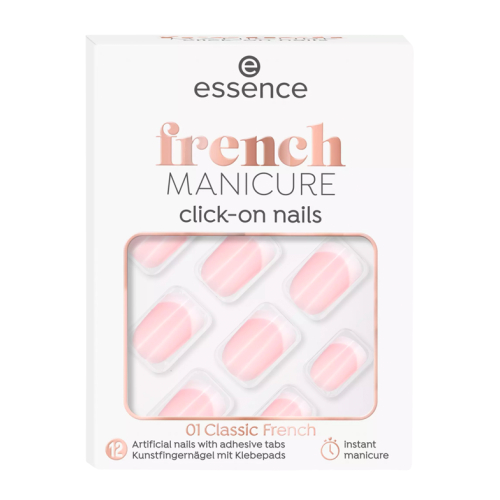 essence - Unhas postiças Click-on French Manicure - 01: Classic French
