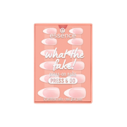 essence - Unhas postiças Press-on What The Fake! Press & Go - 01: French Nails