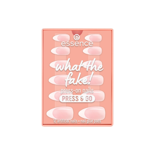 essence - Unhas postiças Press-on What The Fake! Press & Go - 01: French Nails