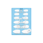 essence - Unhas postiças Press-on What The Fake! Press & Go - 02: Bare White