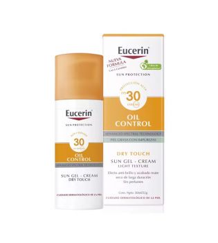Eucerin - Gel creme protetor solar Oil Control FPS30 - Toque Seco