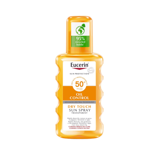 Eucerin - Protetor Solar Corporal Transparente em Spray Oil Control SPF50+ - Toque Seco
