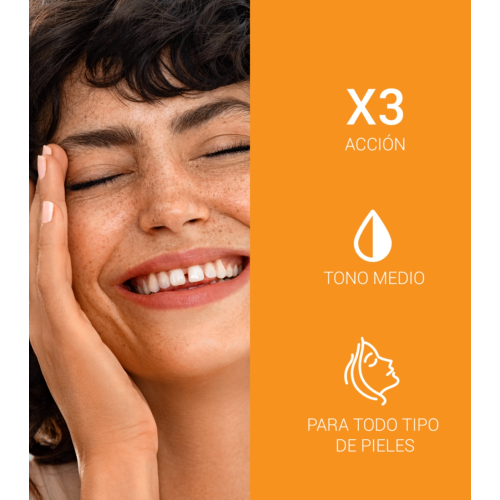 Eucerin - Protetor solar fluido antienvelhecimento com cor SPF50+ Photoaging Control - Médio