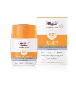 Eucerin - Sensitive Protect SPF50+ protetor solar fluido matificante