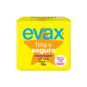 Evax - Maxi / super pads sem asas Fina y Segura - 13 unidades