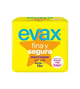 Evax - Maxi / super pads sem asas Fina y Segura - 13 unidades