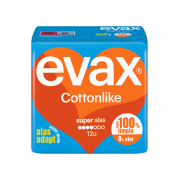Evax - Super asas almofadas Cottonlike - 12 unidades