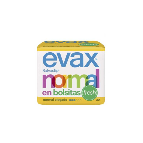 Evax - Protetor de calcinha normal fresh em sacos - 20 unidades