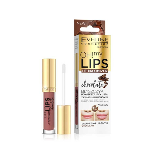 Eveline Cosmetics - Gloss para lábios carnudos Oh! My Lips - Chocolate