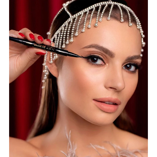 Eveline Cosmetics - Delineador líquido e lápis de olhos Variété 2 en 1