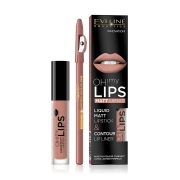 Eveline Cosmetics - Lip Set Oh! My Lips Matt Lip Kit - 08: Lovely Rose
