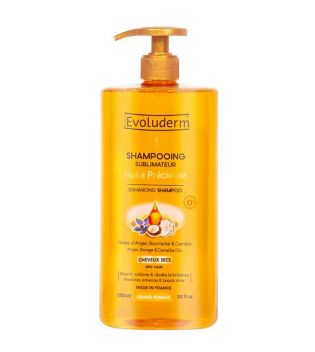 Evoluderm - Shampoo para cabelos secos com óleos preciosos - 1000ml