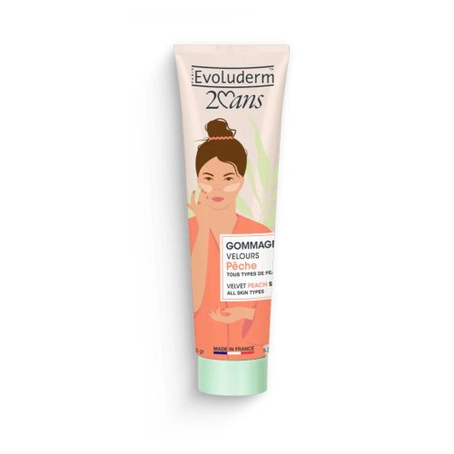 Evoluderm - Esfoliante facial aveludado - Pêssego