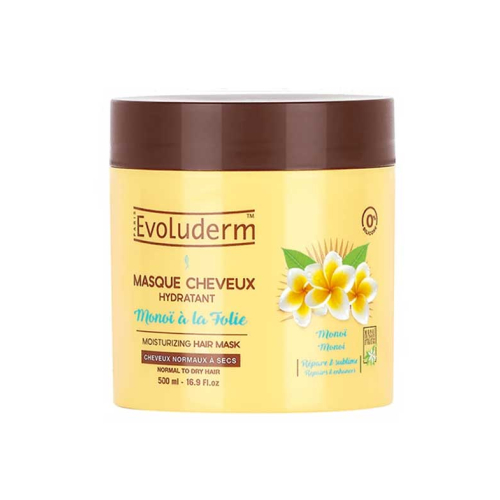 Evoluderm - Máscara capilar hidratante Monoï à la Folie - 500ml