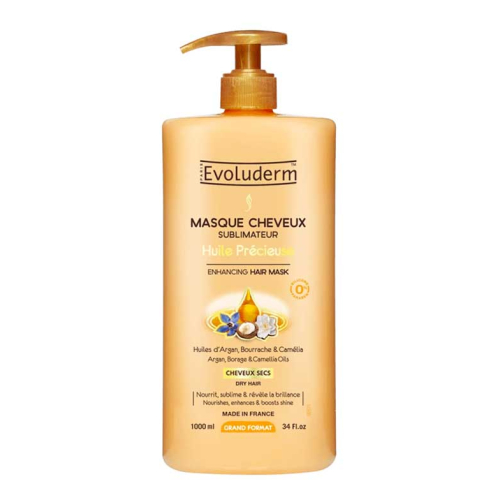 Evoluderm - Máscara capilar melhoradora Huile Précieuse 1000ml - Cabelo seco