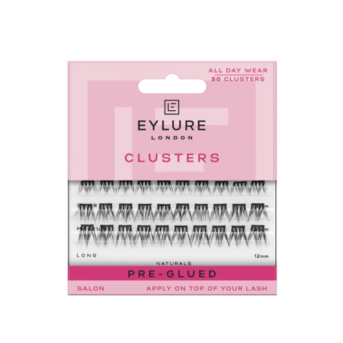 Eylure - Cílios postiços individuais Clusters Pre-Glued - Long