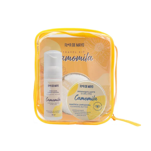 Flor de Mayo - Conjunto de limpeza facial Travel Kit Camomila