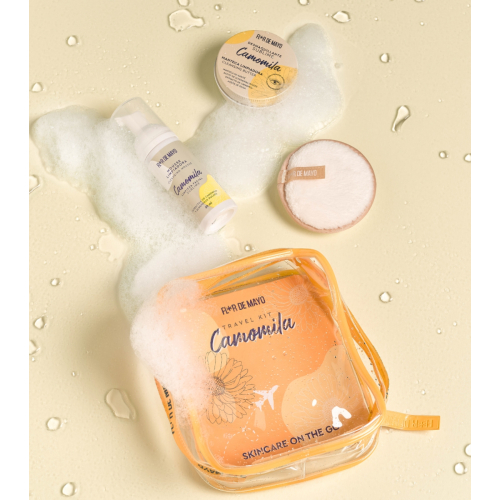 Flor de Mayo - Conjunto de limpeza facial Travel Kit Camomila