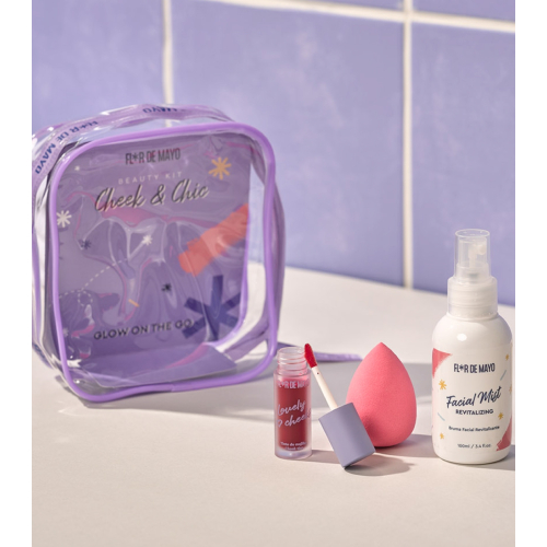 Flor de Mayo - Conjunto de rosto radiante Cheek & Chic