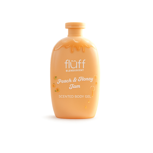 Fluff - *Blend & Scent* - Gel de duche - Peach & Honey Jam