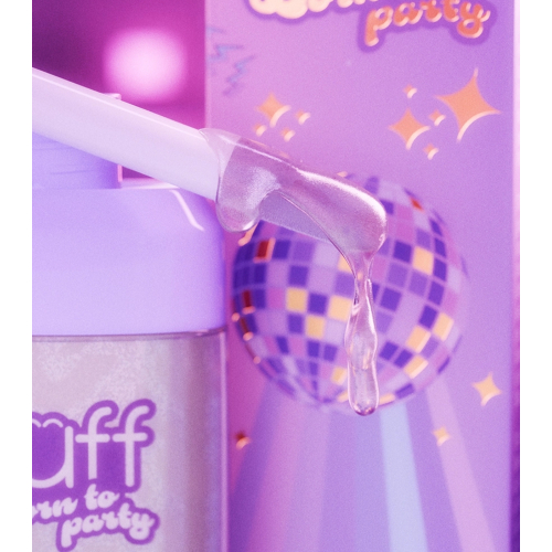 Fluff - *Born to Party* - Brilho Labial com Glitter