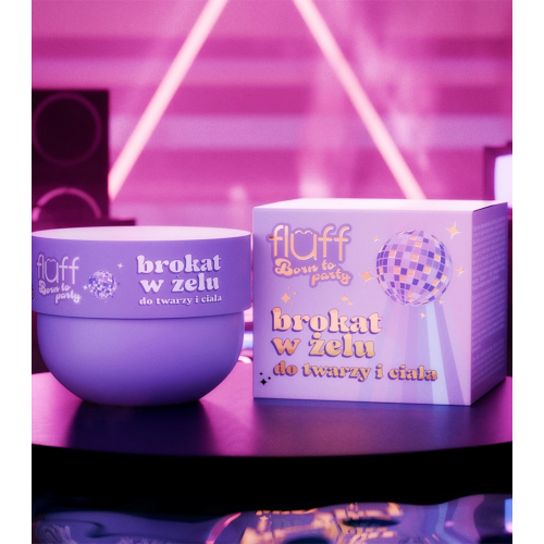 Fluff - *Born to Party* - Gel com glitter para rosto e corpo