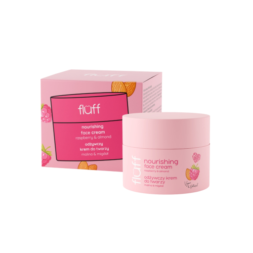 Fluff - Creme facial hidratante - Framboesa e amêndoa