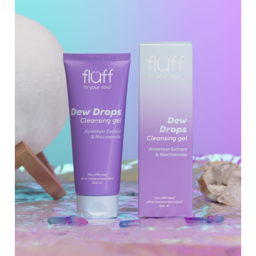 Fluff - *In Your Soul* - Gel de Limpeza Facial com Extrato de Ametista e Niacinamida Dew Drops