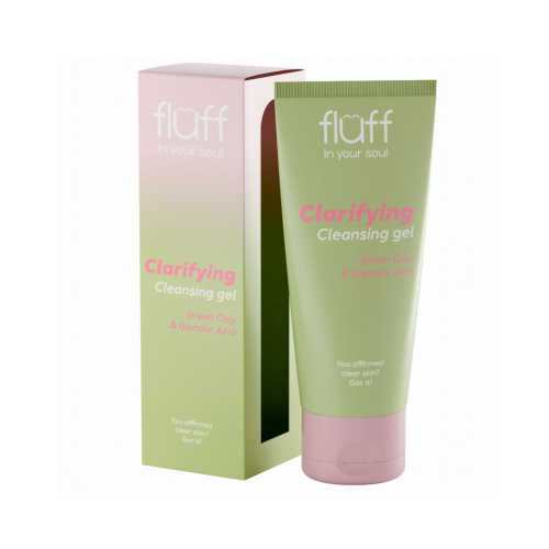 Fluff - *In Your Soul* - Gel de limpeza facial com argila verde e ácido glicólico Clarifying Gel