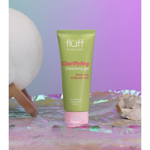 Fluff - *In Your Soul* - Gel de limpeza facial com argila verde e ácido glicólico Clarifying Gel