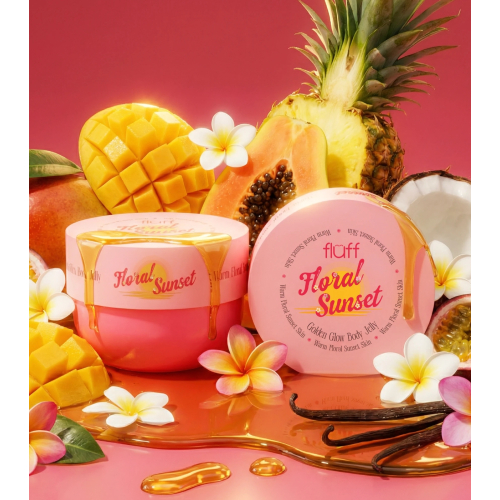 Fluff - *Glowy* - Gel corporal Jelly - Floral Sunset