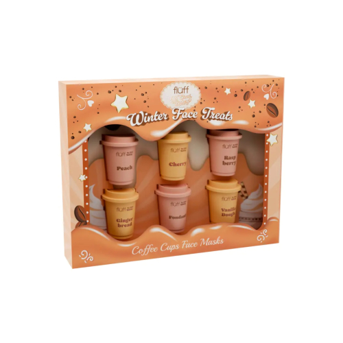 Fluff - *Ms Claus Bakery* - Conjunto de máscaras faciais - Coffee Cups