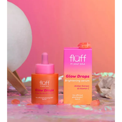 Fluff - *In Your Soul* - Sérum facial iluminador com extrato de âmbar e vitamina C Glow Drops
