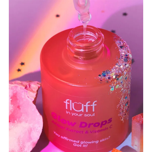 Fluff - *In Your Soul* - Sérum facial iluminador com extrato de âmbar e vitamina C Glow Drops