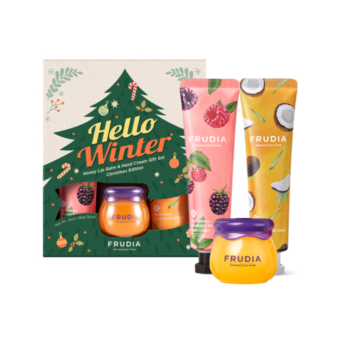 Frudia - Conjunto Creme para Mãos + Bálsamo Labial Hello Winter
