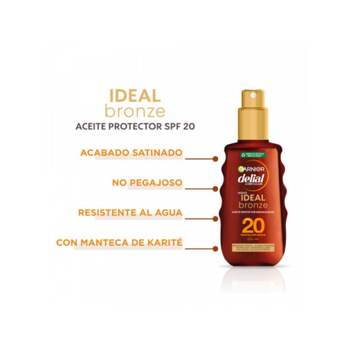 Garnier - Óleo bronzeador protetor Ideal Bronze Delial - SPF20