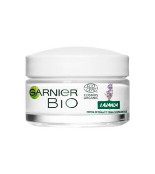 Garnier BIO - Creme de dia regenerador anti-idade Óleo essencial de lavanda orgânica e argão e vitamina E